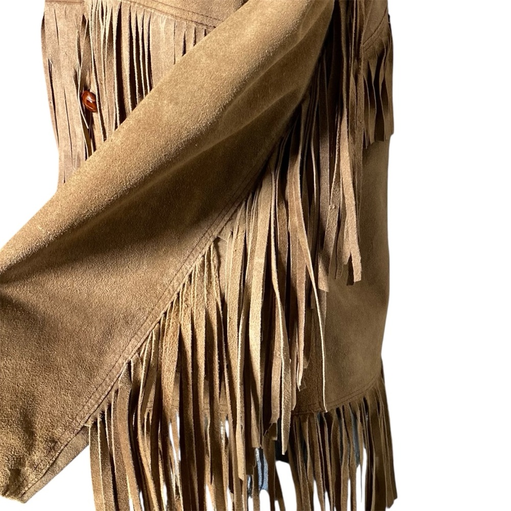 Vintage Leather Fringe Jacket - Picture 4 of 6